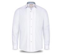Steigenhöfer Chemise traditionnelle bavaroise à manches longues pour homme avec col Kent - Victor - Combinable avec un pantalon en cuir - Chemise traditionnelle bavaroise pour homme pour la fête de la