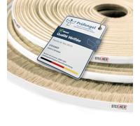 STEIGNER 10m Joint brosse adhésif pour porte coulissante BEIGE, bande de brosse anti-poussière, hauteur 7 mm