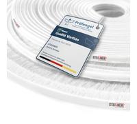 STEIGNER Joint brosse autocollant Blanc 20 mm x 30 m - Joint pour portes de garage, extérieures et industrielles - Coupe-vent, protection extérieure, pare-poussière pour la maison