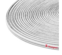 STEIGNER Joint brosse porte coulissante d'armoire 4,8x4 mm 10 m | Joint d’étanchéité à insérer pour porte d'armoire dans la chambre, armoire, meuble | Couleur : Gris