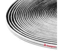 STEIGNER Joint brosse porte coulissante d'armoire 4,8x4 mm 40m | Joint autocollant de porte d'armoire dans la chambre, le couloir, le dressing | Couleur : Noir