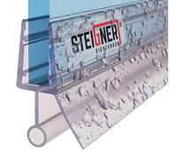 STEIGNER Joint de douche pour paroi en verre, 100cm, vitre 6/7/8 mm, joint d'étanchéité PVC droit pour les cabines de douche réctangulaires, UK08