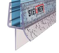 STEIGNER Joint de douche pour paroi en verre, 100cm, vitre 7/8 mm, joint d'étanchéité PVC droit pour les cabines de douche réctangulaires, UK33-08