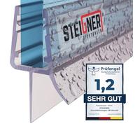 STEIGNER Joint de douche pour paroi en verre, 180cm, vitre 3,5/4/5mm, joint d'étanchéité PVC droit pour les cabines de douche réctangulaires, UK13