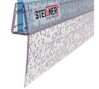 STEIGNER Joint de douche pour paroi en verre, 190cm, vitre 3,5/4/5mm, joint d'étanchéité PVC droit pour les cabines de douche réctangulaires, UK04