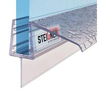 STEIGNER Joint de douche pour paroi en verre, 30cm, vitre 5/6 / 7 mm, joint d’étanchéité droit PVC, UK21