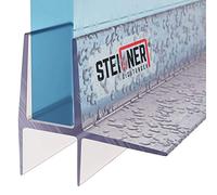 STEIGNER Joint de douche pour paroi en verre, 70cm, vitre 5/ 6mm, joint d'étanchéité PVC droit pour les cabines de douche réctangulaires, UK16
