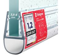 STEIGNER Joint de Douche pour paroi en Verre, 80cm, vitre 3,5/4/5mm, Joint d'étanchéité PVC Droit pour Les cabines de Douche réctangulaires, UK06