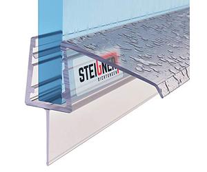 STEIGNER Joint de douche pour paroi en verre, 80cm, vitre 5/6 / 7 mm, joint d’étanchéité droit PVC, UK21
