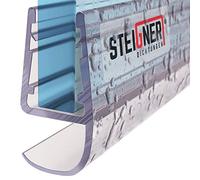 STEIGNER Joint de Douche pour paroi en Verre, 90cm, vitre 5/6/ 7/8 mm, Joint d'étanchéité PVC Droit pour Les cabines de Douche réctangulaires, UK15