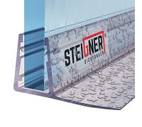 STEIGNER Joint de douche pour paroi en verre, 90cm, vitre 6/7/ 8 mm, joint d'étanchéité PVC droit pour les cabines de douche réctangulaires, UK02