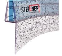 STEIGNER Joint de douche pour paroi en verre, 90cm, vitre 6/7/8mm, joint d'étanchéité PVC courbé pour les cabines de douche arrondies, UK05