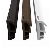 STEIGNER Joint de feuillure de battant Joint d'étanchéité de fenêtre Largeur de rainure 5 mm en TPE, 20m, MARRON, SFD14