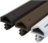 STEIGNER Joint de Porte et de Fenêtre STD05 5 m 12 mm Joint d'Étanchéité en Caoutchouc Blanc PVC Aluminium
