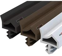 STEIGNER Joint de Porte et de Fenêtre STD06 20 m 12 mm Joint d'Étanchéité en Caoutchouc Blanc PVC Aluminium