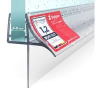 STEIGNER Joint de douche pour paroi en verre, 70cm, vitre 6/7/8mm, joint d'étanchéité PVC droit pour les cabines de douche réctangulaires, UK09