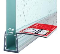 STEIGNER Joint porte de douche UK11 100 cm (1 pc.) transparent - Joint vertical pour douche à accès d'angle ou pentagonale avec porte 6-8 mm - Ajustement parfait, Matériau durable, Finition esthétique
