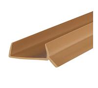 STEIGNER Joint pour plinthe cuisine, profil d’étanchéité pour socle cuisine, 15mm / 16mm / 17mm, 2m Dichtprofil Marron