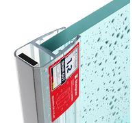 STEIGNER Joints de douche magnétiques SET, 193 cm, vitre 3,5/4/5mm, joints d'étanchéité aimantés 180* pour portes de douche, UKM01, 2 pièces