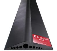 STEIGNER Seuil de garage 3m en EPDM noir 28mm x 155mm SGD03 - Kit isolant avec 1x colle montage et joint porte garage pour différents types de portes - Seuil tempête, anti-courant d’air