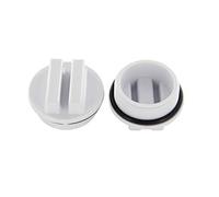Steinbach Accessoire de Skimmer Bouchon d'hivernage Court avec Joint torique 1 1/2" Blanc