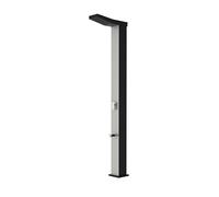 STEINBACH Douche Solaire Deluxe - 049020Y - Douche de Jardin Massive avec réservoir en Aluminium de 40 L et pommeau de Douche Mega au Design étroit - 208 cm de Haut
