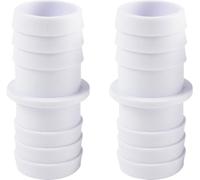 Steinbach Embouts de tuyau double Fitting 060032 – Lot de 2 Ø 32/32 mm Blanc