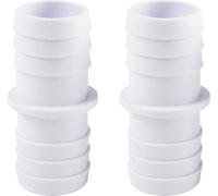 STEINBACH Fitting 060032 Lot de 2 Embouts de Tuyau Double Ø 32/32 mm, Blanc.