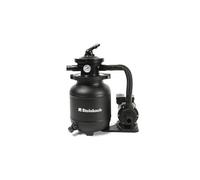 Steinbach Système de Filtration Classic 250N - 040385 - Pompe pour piscines jusqu'à 19.000 l - avec vanne 7 Voies avec Levier de réglage et manomètre, Schwarz
