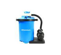 Steinbach Système de filtration Comfort 75-040100 - Pompe auto-amorçante pour piscines jusqu'à 40.000 l - Avec préfiltre, manomètre, minuterie et écran LED - Adaptateur INTEX spécial 2" inclus