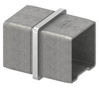 STEINBACHER© | Raccord en acier inoxydable pour tube 40x40x2mm, à emboîter, V4A