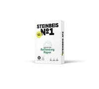 STEINBEIS N°1 CLASSICWHITE, papier reprographique, 100% recyclé, teinte naturelle, 80g, A3, Ange Bleu, ramette de 500 feuilles