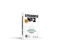 STEINBEIS N°2 TRENDWHITE, papier reprographique, 100% recyclé, teinte naturelle, 80g, A4, Ange Bleu, ramette de 500 feuilles