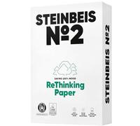 Steinbeis No.2 Lot de 2 500 feuilles de papier recy 4 80 g/m² Blanc et sans chlore Papier copie de qualité supérieure ISO 80/CIE 85