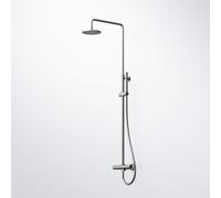 Steinberg 100 Colonne de douche en applique avec mitigeur thermostatique, 100 2721 2 BGM,