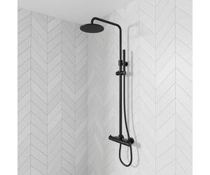 Steinberg 100 Colonne de douche en applique avec mitigeur thermostatique, 100 2721 S,