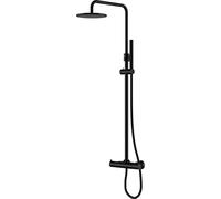 Steinberg 100 ensemble de douche mural avec thermostat oui noir 1002721S