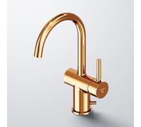 Steinberg Série 100 robinetterie de lavabo, avec garniture découlement, saillie : 155mm, 1001500RG, Couleur: Or rose