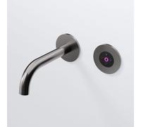 Steinberg Série 100 Mitigeur mural pour lavabo, réglage électronique du débit et de la température, saillie 195mm, 1001814EBGM, Couleur: Brushed Gun Metal