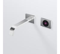 Steinberg Série 135 Mitigeur mural pour lavabo, réglage entièrement électronique du débit et de la température, saillie 200mm, 1351814E, Couleur: chrome