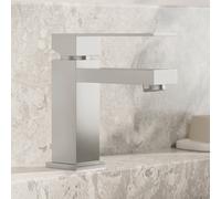 Steinberg Série 160 robinetterie de lavabo, avec garniture découlement, saillie 120 mm, hauteur 164mm, 1601000BN, Couleur: Nickel brossé