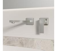 Steinberg Série 160, batterie de lavabo, set de montage final, encastré, saillie 205 mm, 16018143BN, Couleur: Nickel brossé