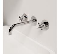 Steinberg Robinetterie lavabo Série 250 - set 3 trous, corps d'encastrement, saillie 245mm, chrome