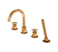 Steinberg SÃ©rie 250 robinetterie de baignoire, 4 trous, pivotant, montage sur bord de baignoire, saillie 192 mm, 2502400, Coloris: Or rose - 2502400RG