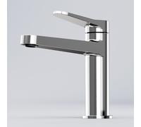 Steinberg Série 340 Mitigeur de lavabo, saillie 126mm, sans garniture découlement, 3401010, Couleur: chrome