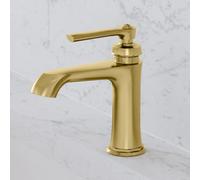 Steinberg Série 350 robinetterie de lavabo, sans garniture de vidage, saillie 130mm, 0, 3501010BG, Couleur: Or brossÃ©
