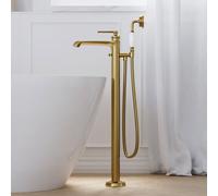 Steinberg Série 350 robinetterie de baignoire, sur pied, saillie 230mm, 3501162BG, Couleur: Or brossÃ©