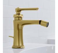 Steinberg Série 350 robinetterie de bidet, avec garniture découlement, saillie 130mm, 0, 3501300BG, Couleur: Or brossÃ©