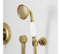 Steinberg Série 350 Garniture de douche à main, support mural, flexible de douche 1500mm, 6, 3501626BG, Couleur: Or brossÃ©