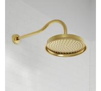 Steinberg Série 350 Set de douche de tête, rond. Bras de douche, montage mural, 0, 3501680BG, Couleur: Or brossÃ©